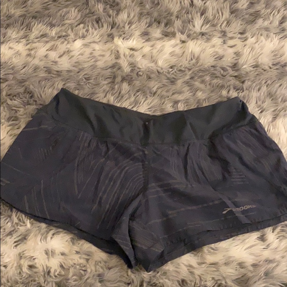 Brooks gray running shorts, medium
